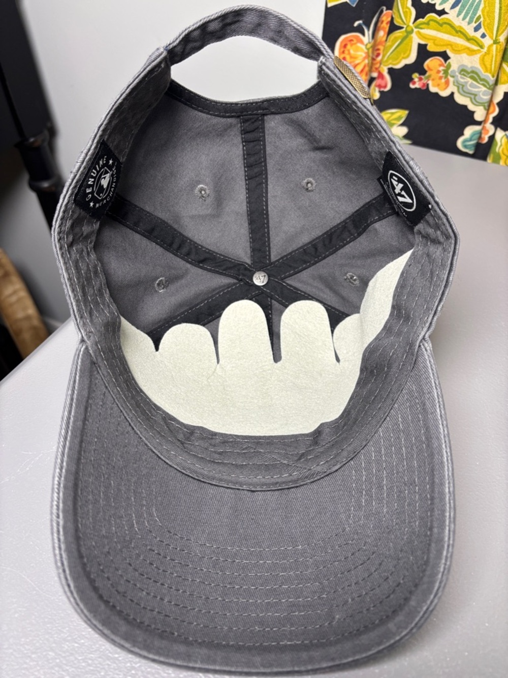 MLB LOS ANGELES DODGERS '47 CLEAN UP Baseball Hat Charcoal Gray - Picture 6 of 8
